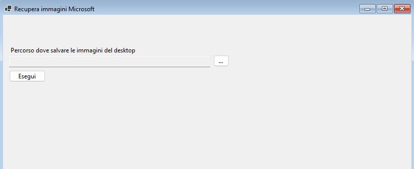 La form con i vari controlli