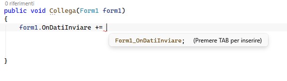 Figura 1 – Ci suggerisce il nome del gestore di evento.