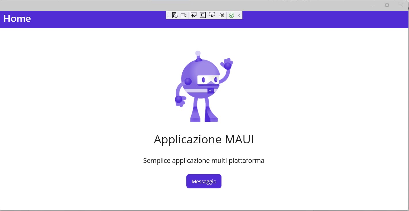 Figura 13 – L’applicazione per ambiente Desktop.