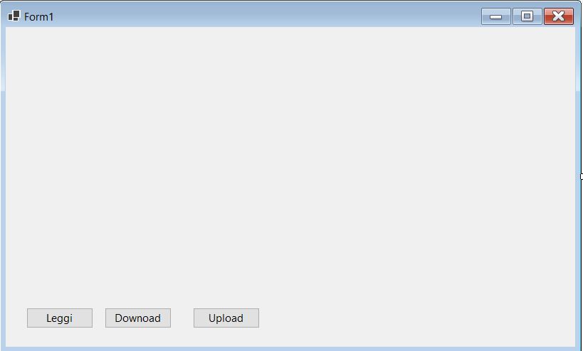 finestra con 3 pulsanti C#