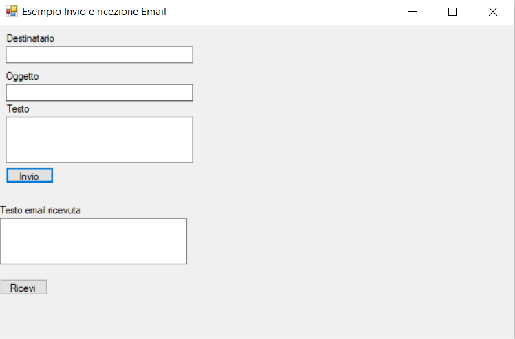 form di invio email