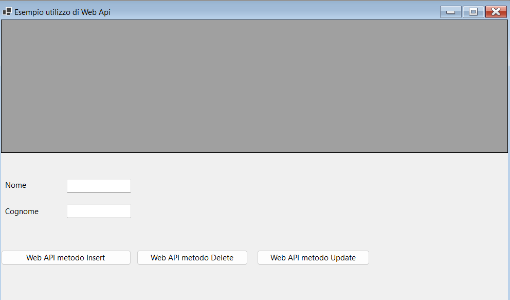 Figura 1 – La form con i relativi controlli